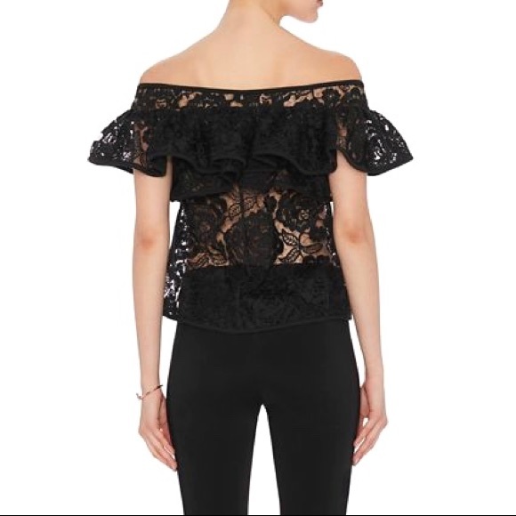 Alexis Black Lace Crista Off Shoulder Blouse - Picture 3 of 7